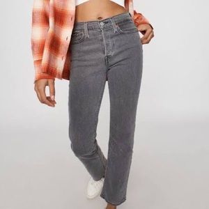 Levi’s  Grey Wedgie Straight jeans